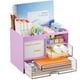thumbnail image 1 of Organizador de Escritorio Marbrasse con 3 Cajones y 4 Compartimentos Morado, 1 of 7