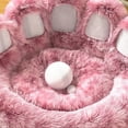 thumbnail image 3 of Super Fluffy Dog Bed PET House Sofa Washable Long Plush Outdoor Large Pet Cat Dog Bed Warm Mat Portable Cat Supplies Donut Bed ShopWise Round, 3 of 8