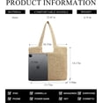 thumbnail image 3 of Kukuzhu Straw Beach Bag, Summer Woven Tote Bag Large Shoulder Handbag Straw Purses and Handbags for Women, 3 of 7