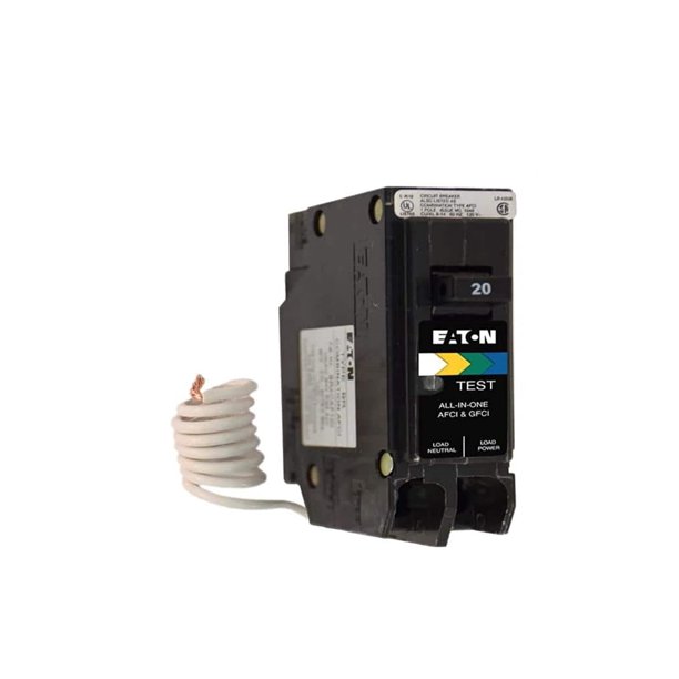 Eaton BRN120A1CS BR 20A 120V 1Pole Arc Fault/Ground Fault Circuit