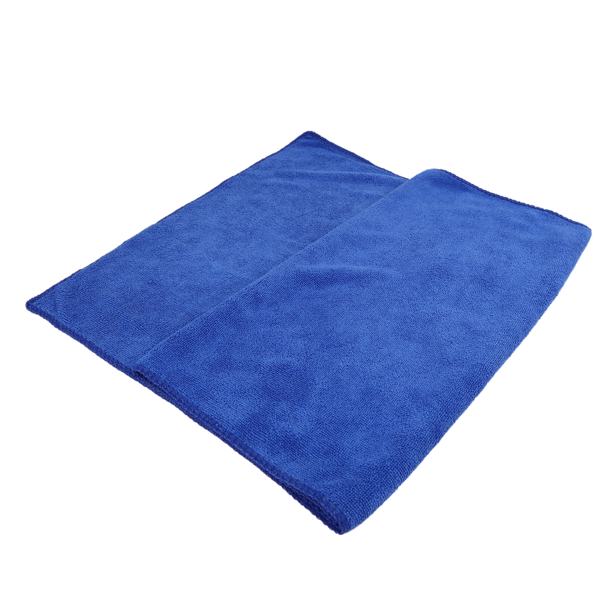 Blue 250gsm Microfiber Cleaning Cloth Absorbent Car Washing Drying