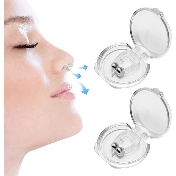 Silicona Magnética Anti Ronquidos, Pinza Nasal Anti Ronquidos, Clip Nasal Dispositivo Anti Ronquidos, Magnético Anti Ronquidos, Mejora La Respiración Para Un Sue?o Más Cómodo,2 Piezas ZefeiWu 8390605575440