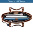 thumbnail image 4 of Bolsa para portátil LOVEVOOK de piel estructurada para mujer 15.6 pulgadas, 4 of 6