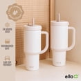 thumbnail image 3 of Vaso Ello Oasis de 1,2 litros con asa y pajita retráctil, color crema, 3 of 7
