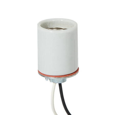

B&P Lamp E26 Heat Resistant Keyless Porcelain Socket with 18 Inch Long Leads