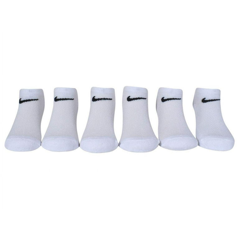 Nike Kids Cushioned No Show Socks Pack, Shoe 10C-3Y, Size 5-7