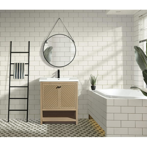 Selena 30" Bathroom Vanity Oak