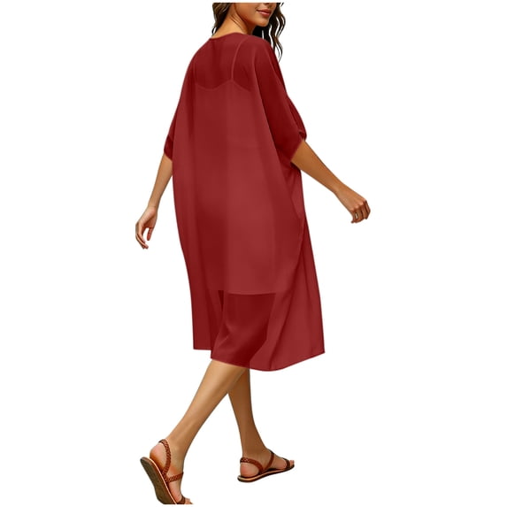 Xuyuer Women's Lightweight Open Front Knit Cover-Up With Loose And Breathable Fabric