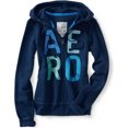 thumbnail image 1 of Sudadera Aeropostale con capucha y cremallera completa Estampado de purpurina Grande Azul XS, 1 of 1