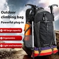 thumbnail image 5 of Mochila ligera FENGDONG impermeable 40 litros para senderismo campamento viaje color negro, 5 of 5