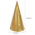 thumbnail image 3 of Chapeaux d'anniversaire en forme de cône, couronne amusante pour fête d'enfants, décoration de chapeau de fête à paillettes, fournitures dorées, 3 of 4