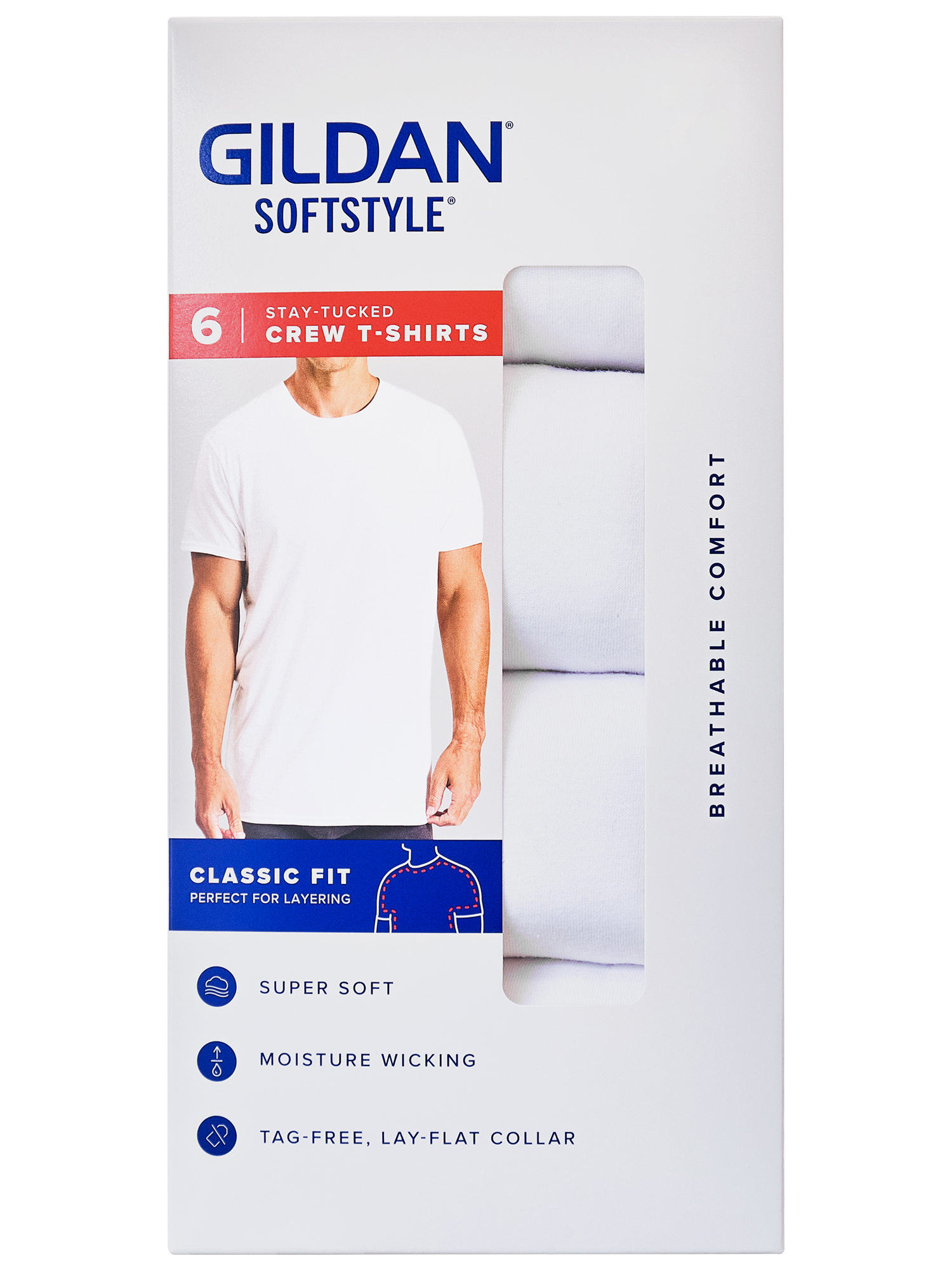 Gildan Men's Softstyle Crew Neck Tee, 6-Pack photo 2