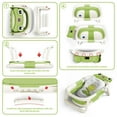 thumbnail image 5 of Babyomi Baby Bathtub Portable Baby Tub with Cute Bear Thermometer and Showerhead Holder, Bath Tub Thermostatic Drain Plug and No-Slip Feet Design to Newborn, Green, 5 of 6