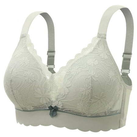 YHGFVOKJ Bras for Women Wireless Seamless Convertible Smooth Comfort Wirefree T Shirt Underwear Plus Size Lace Mesh Bras Underwire Brassiere No Underwire Bras for Women Green 40