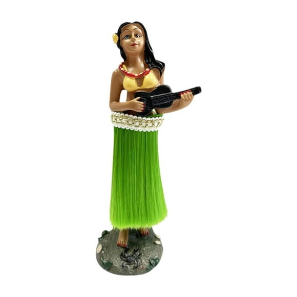 Xuanheng Hawaiian Dashboard Doll Figurines Collection Bobblehead for Car Office Decor