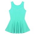 thumbnail image 5 of Niños Niñas gimnasia rítmica patinaje artístico Ballet vestido de baile lírico brillante Rhinestone bailarina tul Ropa de baile de salón, 5 of 5