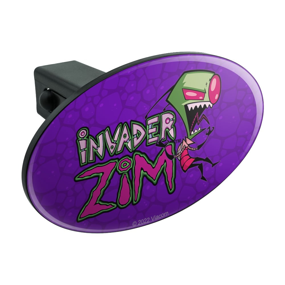 Invader Zim Oval Tow Trailer Hitch Cover Plug Insert