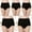 Black, variant on Satin Panties for Women Women's High Waist Cotton Panties Soft Breathable Briefs Stretch Briefs Seamless Women's Panties Lace Panties for Women Beige XXL