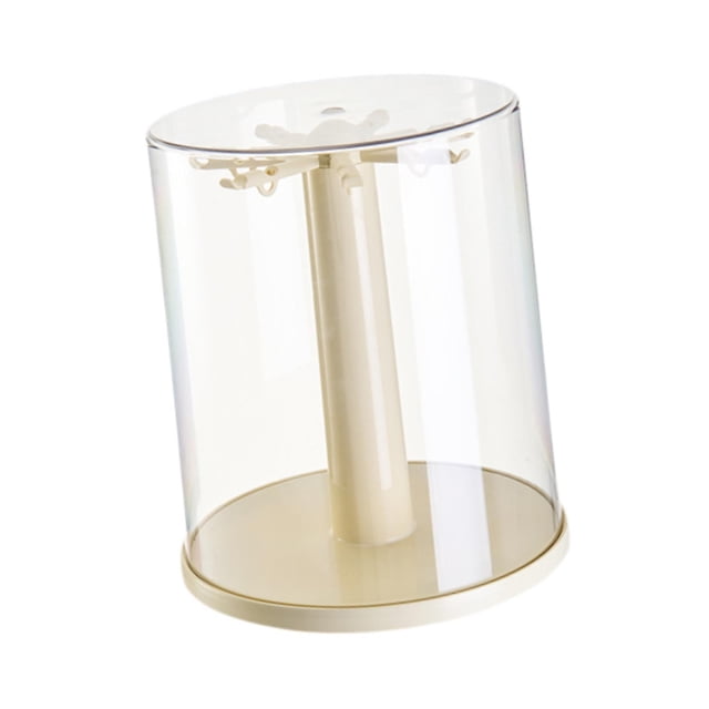 Vitrina transparente para figuras, caja de almacenamiento para muñecas, organizador portátil multifuncional giratorio para objetos coleccionables de