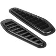 thumbnail image 3 of Car Air Flow Intake Cover, Decorative Scoop Bonnet Vent Hood Cover Universal Carbon Fiber Style Auto 2Pcs, 3 of 9