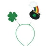 MIARHB Accessories scoop free size for women St. Patrick's Day Green Irish Adult Headband Festival Shamrock Rainbow Headband