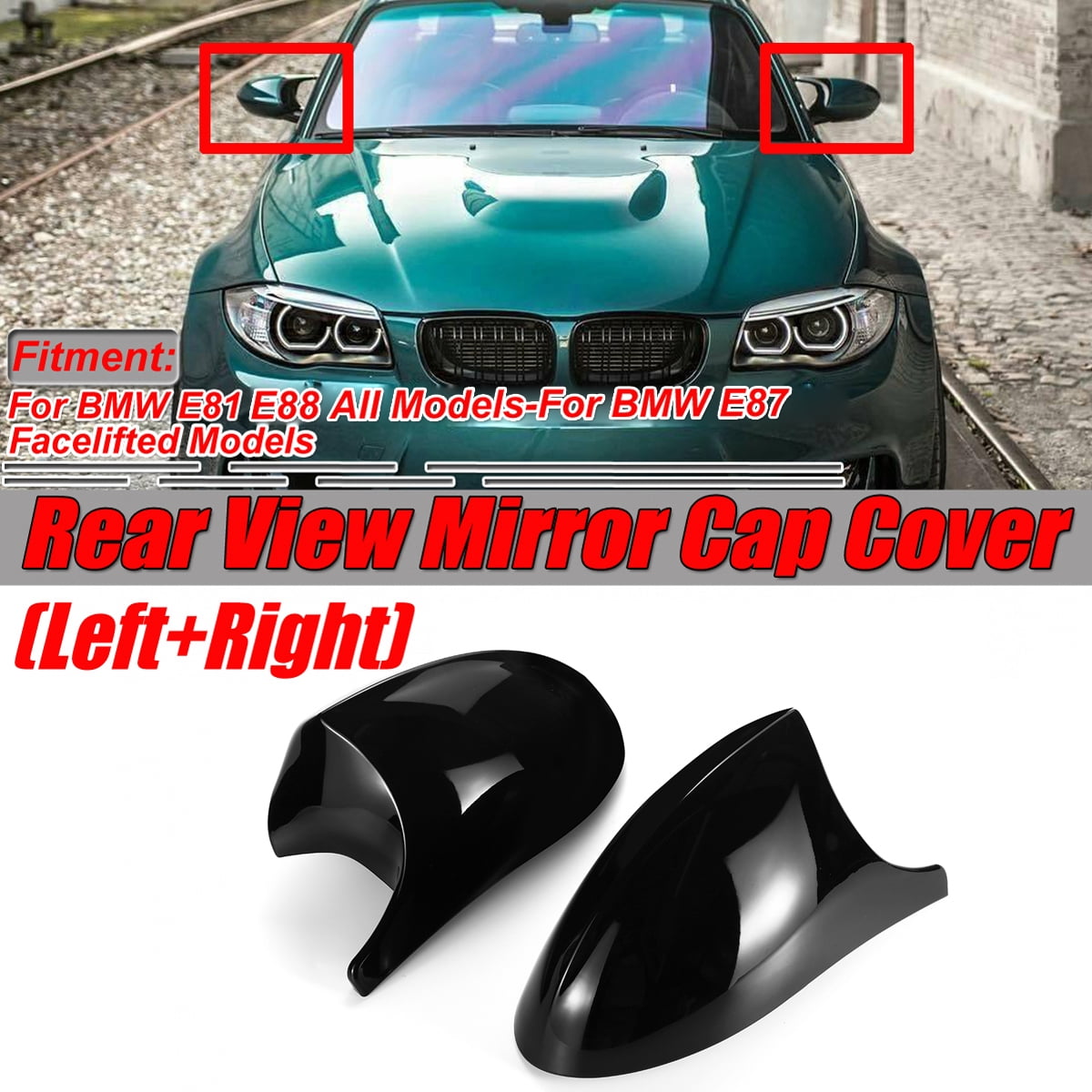 Copricapo Specchietto Laterale Stile M3 Nero Lucido Per BMW E90 E91 E92 E93 PRE-LCI - Foto 13