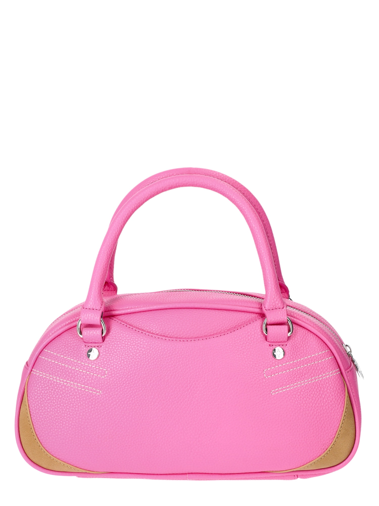 パリスヒルトン　ナンバー 11 バッグ　ブラック　ピンク Paris Hilton Women's Number 11 Bowler Bag, Bubblegum Pink