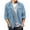 Light Blue, variant on QUINDOS Men's Shirts,Men's Fall And Winter Fashion Casual Suede Lapel Button Pocket Fallow Long-Sleeved Hoodless Coat Jacket Comfort Daily T Shirt