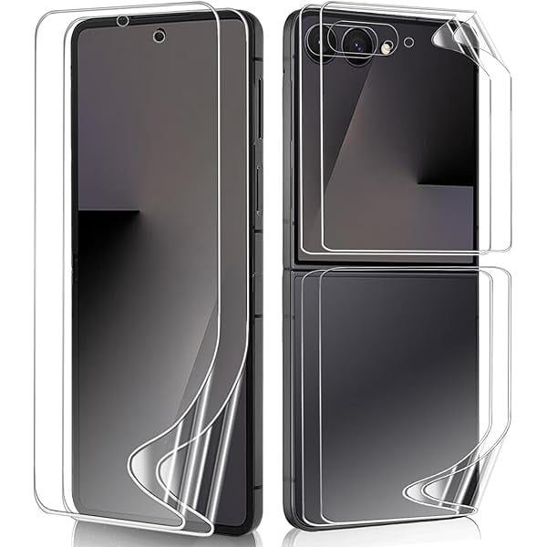 wonima11 2 Sets Screen Protector for Samsung Galaxy Z Flip 7, HD Clear Soft TPU Film for Samsung Galaxy Z Flip 7 6.9", Front + Back Flexible Film, Self-Healing, Scratch-Resistant, Easy to Install