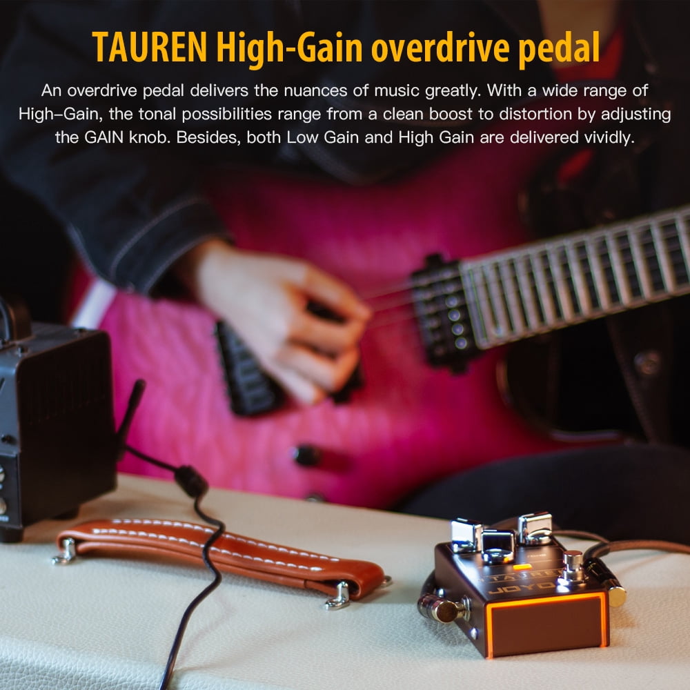JOYO R-01 High Gain Overdrive Pedal Clean Boost to Distortion Guitar Effect Pedals