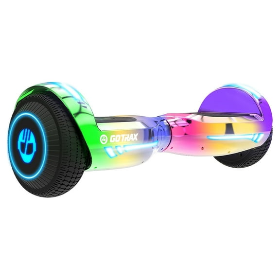 GOTRAX GLIDE Hoverboard with Bluetooth Speaker, 176 lbs Max Weight, 3.1 Miles Distance, 6.2 Mph Max Speed, Self Balancing Scooter with 6.5 inch Wheels and LED Headlights
