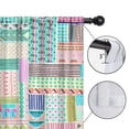 thumbnail image 4 of Blackout Kids Curtains,Multicolor Cartoon Geometric and Striped Pattern Childrens Insulated Curtains Set Of 2,Bedroom Essentials,Toddler Room Decor 42x84in(106x213cm), 4 of 5