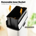 thumbnail image 6 of Costway 12 Gallon Wings Open Lid Trash Can with Soft-Closing Lids & Removable Inner Bucket, 6 of 10