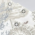 thumbnail image 4 of Tritard Nautical Coastal Waterproof Fabric Shower Curtains Decorative Starfish Seashell Coral Beach Bath Curtain Ocean Themed Underwater Marine Decor for Bathroom with 12 Hooks, 72x72, Grey, 4 of 6