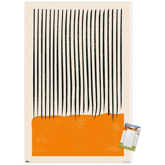 Geometric - Orange Wall Poster, 14.725" x 22.375"