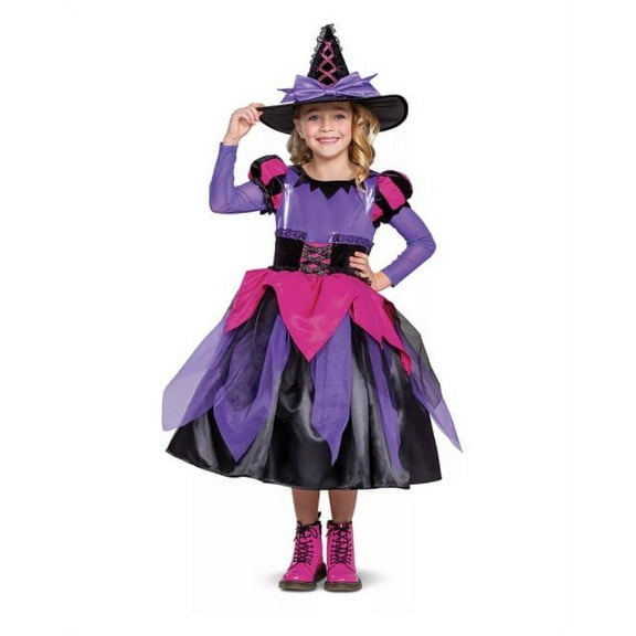 Disguise Prestige Witch Costume (Choose a size: 4-6)