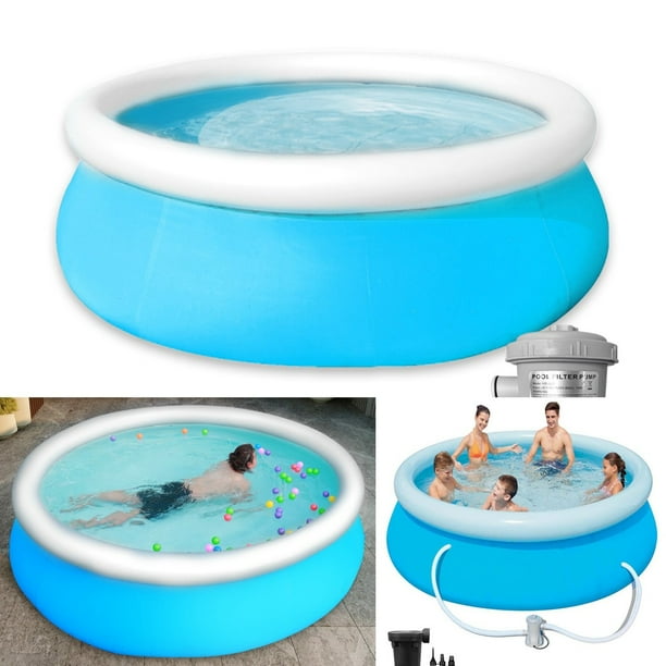 how to inflate 10ft family pool