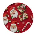 thumbnail image 4 of HAOXIT Christmas and Table Cloth Red Color Round Tablecloth Washable Table Cover for Outdoor Party 31-35, 4 of 8