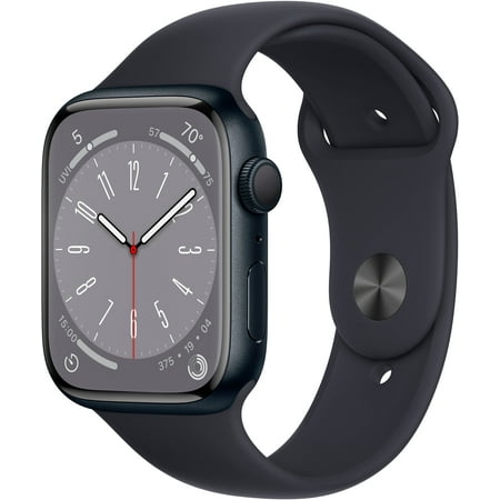Apple Watch Series 8 45MM Midnight Aluminum Case Midnight Band GPS Only