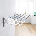 thumbnail image 4 of 5-Bar Extendable Stainless Steel Wall-Mounted Towel Rack/Clothes Drying Rack for Bathroom, Balcony, Outdoor Living Room, 4 of 4
