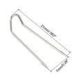 thumbnail image 2 of Uxcell Fork Pins, Stainless Steel Sewing U-Pins 0.8" Double Blocking Pin, Silver,300Pack, 2 of 6