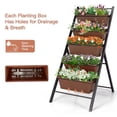 thumbnail image 7 of WEGFTDUOP 5-Tier Vertical Raised Garden Bed with 5 Planter Boxes - Freestanding Metal Planter for Vegetables, Herbs & Flowers Seeds Patio Balcony Greenhouse, 7 of 7