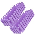 thumbnail image 3 of 2Pcs Rectangular Plastic Flower Window Box Fence Planter for Garden Decorative Use Purple 12.6x5.9x4.3in, 3 of 9