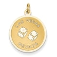 thumbnail image 1 of 14k Las Vegas Disc Charm A2982 (25.5mm x 19mm), 1 of 3