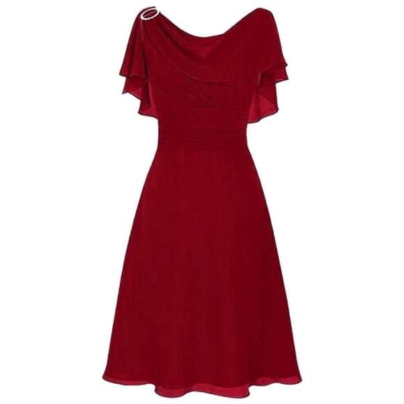 RKSTN Wedding Guest Dresses for Women Formal Wedding Bridesmaid High-waist Party Prom Gown Cocktail Dress
