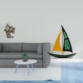 thumbnail image 2 of Escultura moderna de búho y , adorno de mesa, decoración animal y náutica para sala de estar, oficina, escritorio, estantería, centro de mesa., 2 of 8