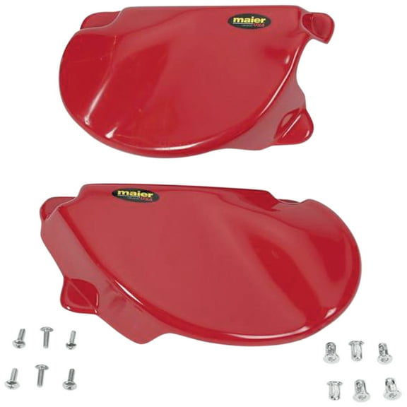 Maier Red Plastic Rear Side Panels for '77-78 Honda XR75 & '79-82 XR80 (205002)