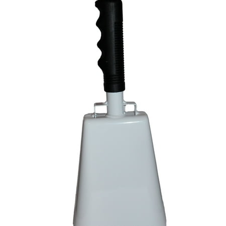 Toys+ Cowbell with Handle Various Sizes and Colors (White, 10")