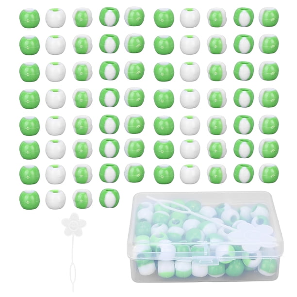 74 Uds. De cuentas para el cabello, puños flexibles para trenzas de cabello con soporte para el cabello y caja de almacenamiento para trenzas de cabello y fabricación de pulseras de joyería