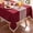 Red, variant on MeyJey Tablecloths for Rectangle Tables, Waterproof Linen Cotton Farmhouse Table Cloths with Tassel for Kitchen Dining, 55”x84”, Green
